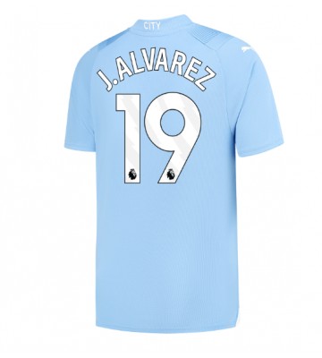 Manchester City Julian Alvarez #19 Primera Equipación 2023-24 Manga Corta